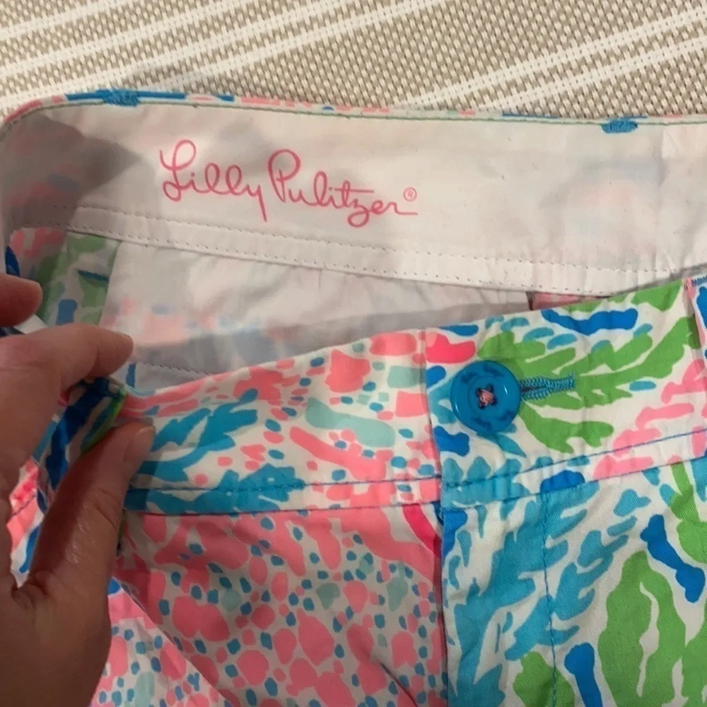 Lilly Pulitzer The Callahan Coral Print Shorts